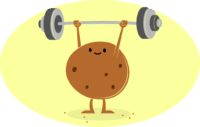 cookie lifting weights